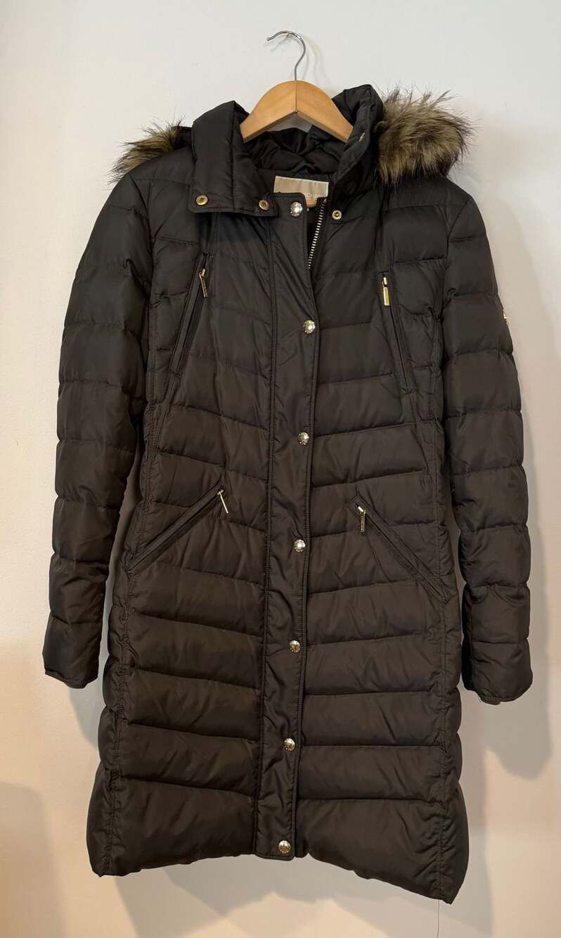 MICHAEL Michael Kors Down Puffer Coat Size S B
Faux Fur Hood